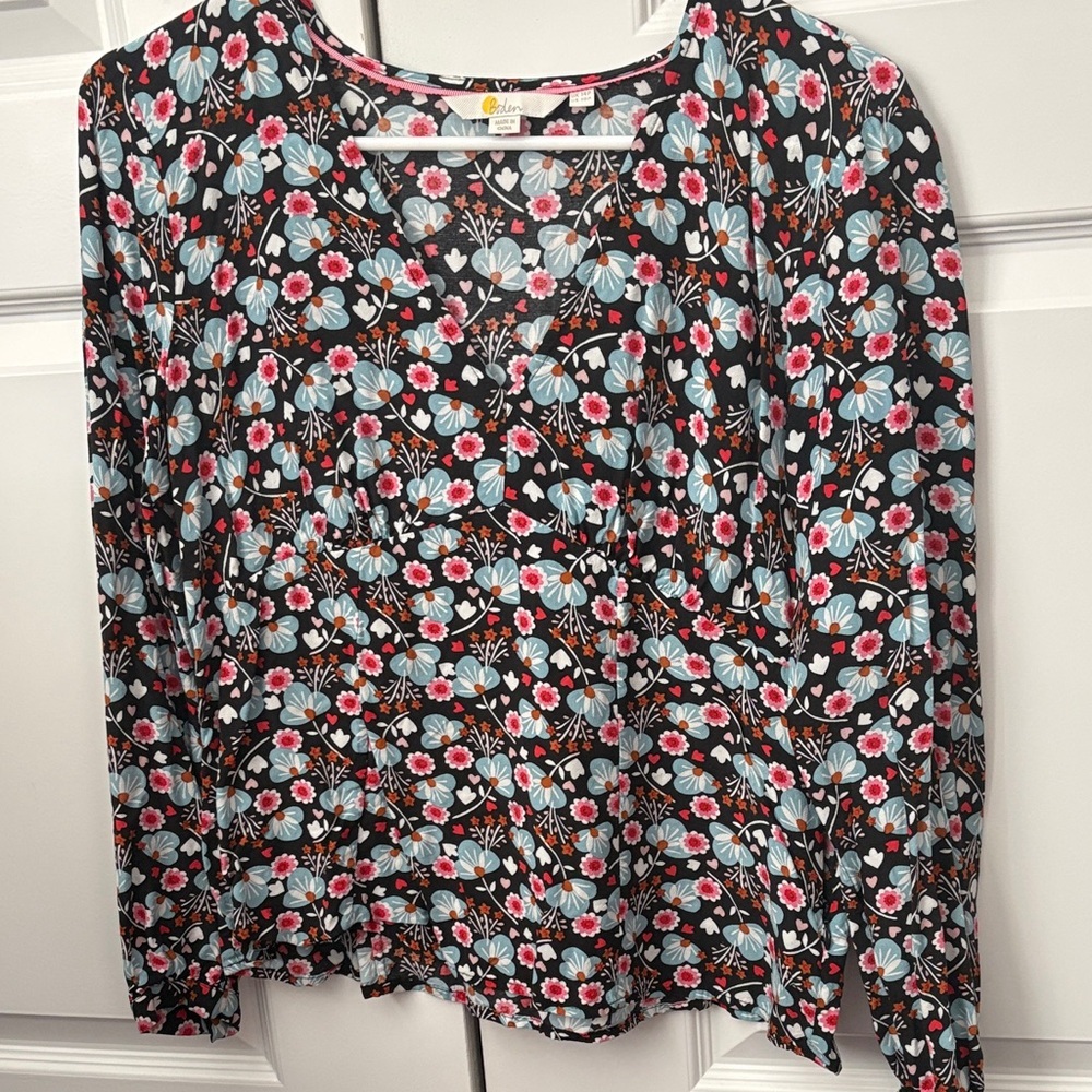 Boden floral Long Sleeve Women's Top